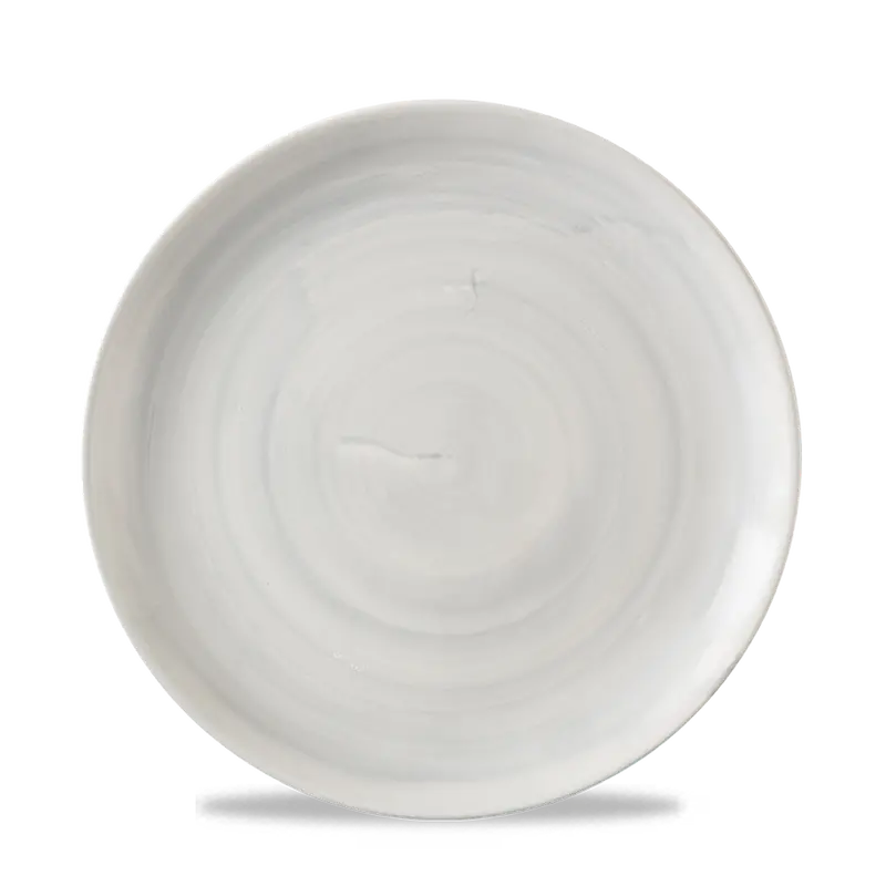Stonecast Canvas Grey Evolve Coupe Plate – 8.67 Inch, 12-Pack 1