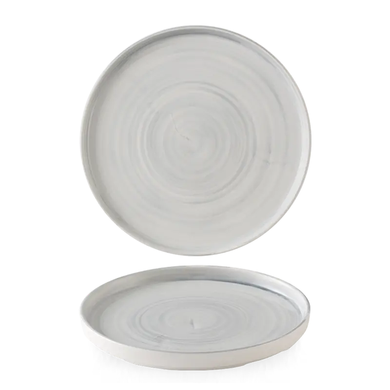 Stonecast Canvas Grey Walled Plate – 10.25 Inch, 6-Piece Set 1
