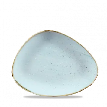 Stonecast Duck Egg Blue Triangle Chef’S Plate – 10.375 X 8 Inch, Pack Of 12 1