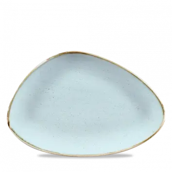 Stonecast Duck Egg Blue Triangle Chef’S Plate – 12 X 8 Inch, Pack Of 6 1