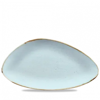 Stonecast Duck Egg Blue Triangle Chef’S Plate – 13.75 X 7.375 Inch, Pack Of 6 1