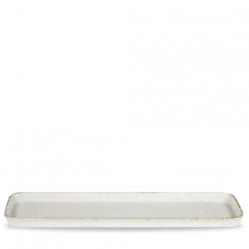 Stonecast Hints Barley White Flat Tray – 21 X 6 Inch, Pack Of 4 1