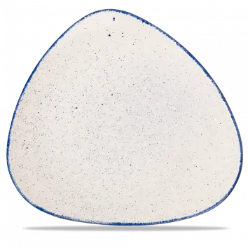 Stonecast Indigo Lotus-Shaped Dinner Plate – 12.25" Diameter, Pack Of 6 1