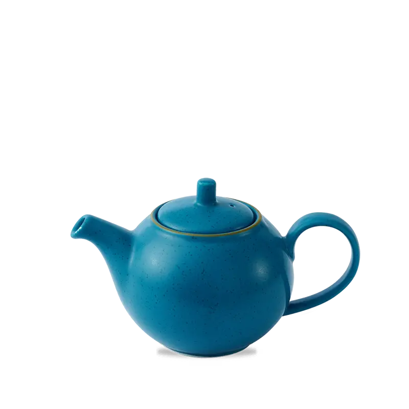 Stonecast Java Blue Beverage Pot – 15 Oz Capacity, Pack Of 4 1
