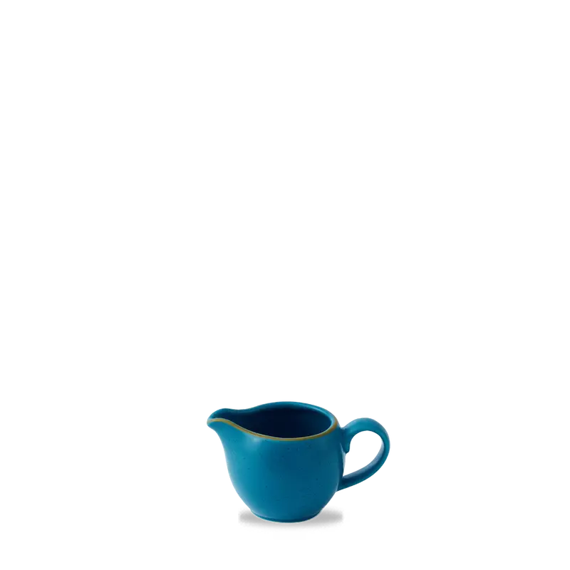 Stonecast Java Blue Profile Creamer Jug – 4 Oz Capacity, Pack Of 4 1