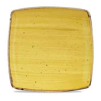 Stonecast Mustard Deep Square Dinner Plate – 10.25" X 10.25", Pack Of 6 1