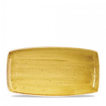 Stonecast Mustard Oblong Platter – 13.5", Pack Of 6 1