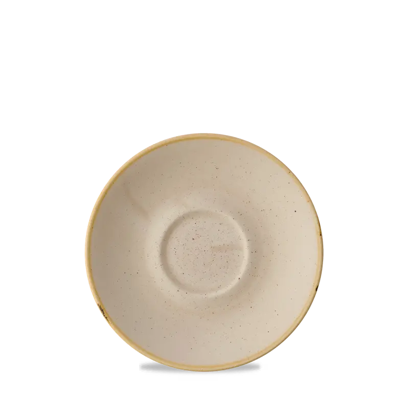 Stonecast Nutmeg Cream Cafe Cappuccino Saucer – 6.25" Diameter, Pack Of 12 1