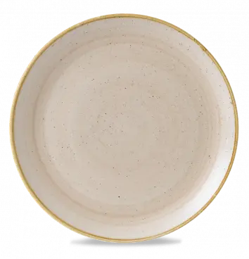Stonecast Nutmeg Cream Evolve Coupe Plate – 12.75" Diameter, Pack Of 6 1
