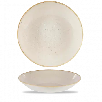 Stonecast Nutmeg Cream Large Coupe Bowl – 12" Diameter, Pack Of 6 1