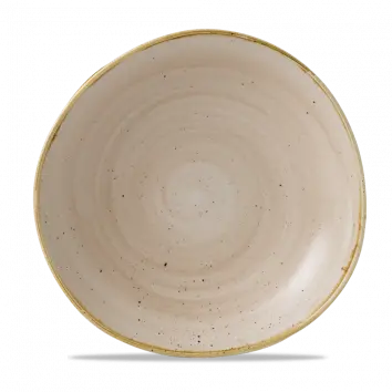 Stonecast Nutmeg Cream Round Trace Bowl – 9.875" Diameter, Pack Of 12 1