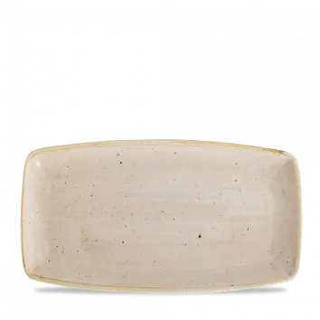 Stonecast Nutmeg Cream X-Squared Oblong Platter – 13.5", Pack Of 6 1