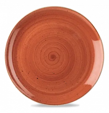 Stonecast Orange Evolve Coupe Plate – 12" Diameter, Pack Of 6 1