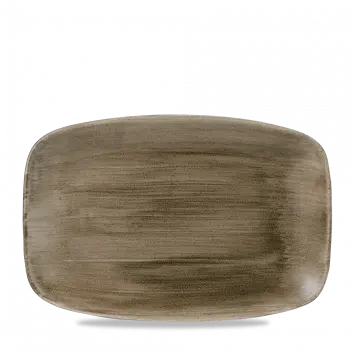 Stonecast Patina Antique Taupe Chef’S Oblong Plate – 12 X 7.8 Inch, Pack Of 6 1