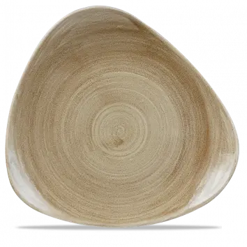 Stonecast Patina Antique Taupe Lotus-Shaped Plate – 12 Inch Diameter, Pack Of 6 1