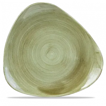 Stonecast Patina Burnished Green Lotus Plate – 12 Inch, Pack Of 6 1