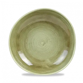 Stonecast Patina Burnished Green Round Trace Bowl – 9.875 Inch, Set Of 12 1