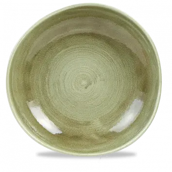 Stonecast Patina Burnished Green Round Trace Plate – 11.25 Inch, Set Of 12 1