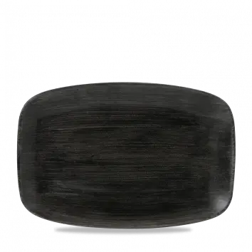 Stonecast Patina Iron Black Chef’S Oblong Plate – 12 X 7.8 Inch, Pack Of 6 1