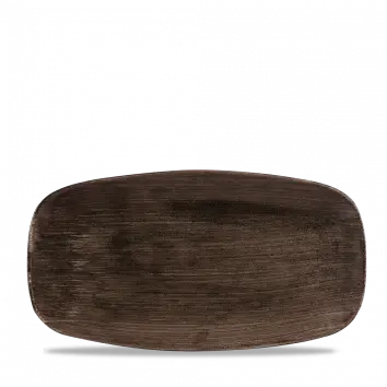 Stonecast Patina Iron Black Chef’S Oblong Plate – 13.875 X 7.375 Inch, Pack Of 6 1
