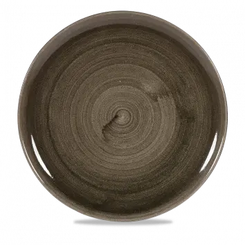 Stonecast Patina Iron Black Coupe Evolve Plate – 12.75 Inch, Pack Of 6 1