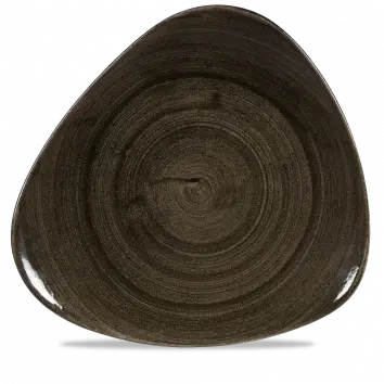 Stonecast Patina Iron Black Lotus Plate – 12 Inch, Pack Of 6 1