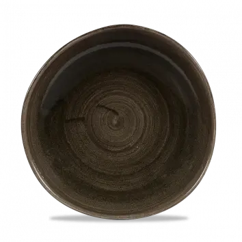 Stonecast Patina Iron Black Round Trace Plate – 11.25 Inch, Set Of 12 1