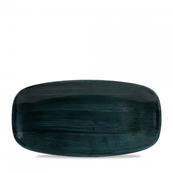 Stonecast Patina Rustic Teal Chef’S Oblong Plate – 11.75 X 6 Inch, Set Of 12 1