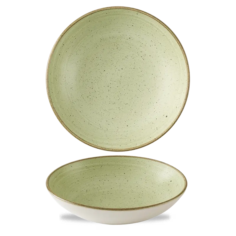 Stonecast Raw Green Evolve Coupe Bowl – 9.75 Inch, Case Of 12 1