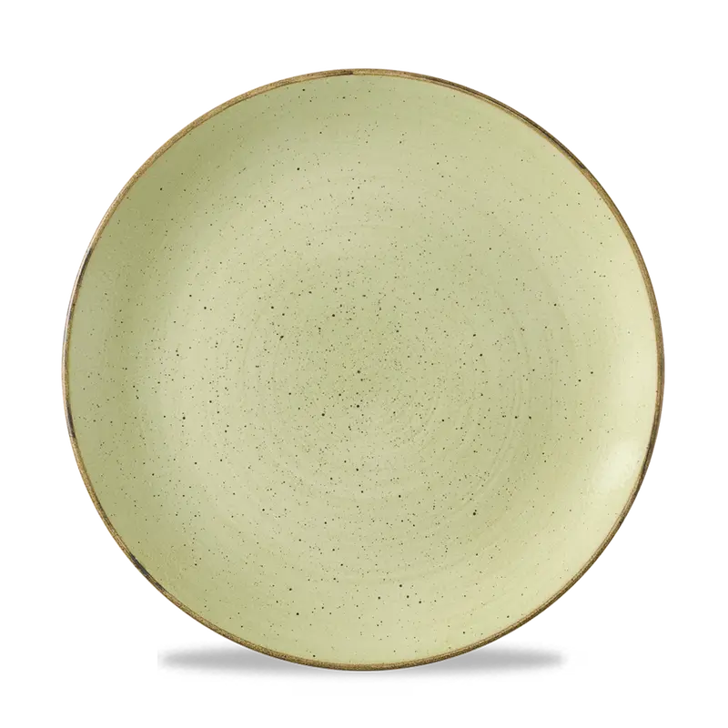 Stonecast Raw Green Evolve Coupe Plate – 10.25 Inch, Bulk Pack Of 12 1
