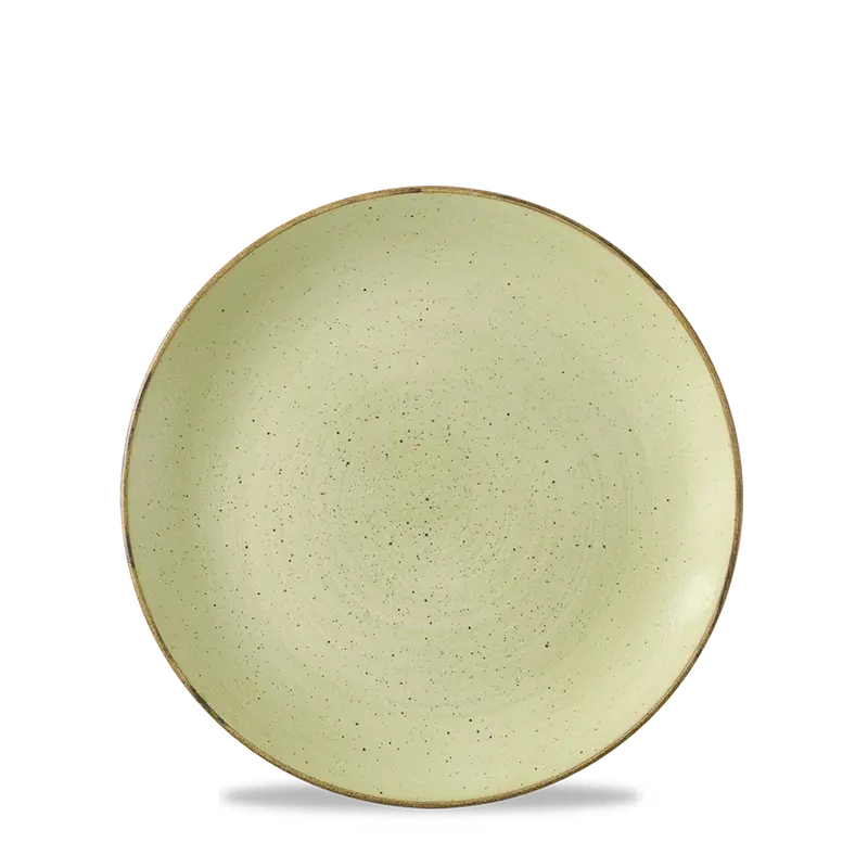 Stonecast Raw Green Evolve Coupe Plate – 6.5 Inch, Set Of 12 1