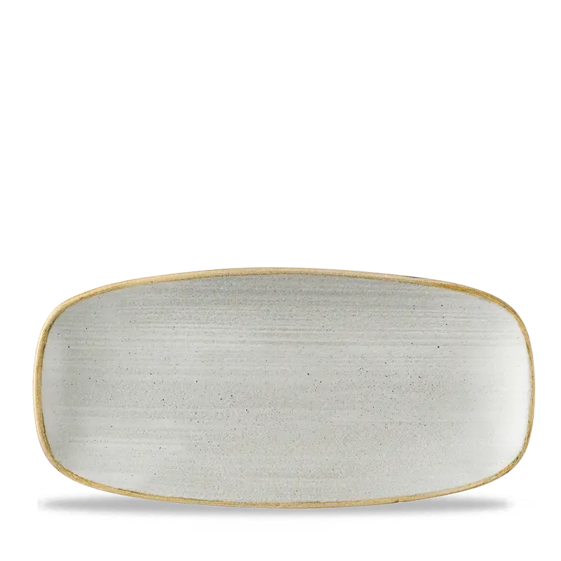 Stonecast Raw Grey Oblong Chef’S Plate – 10.6 X 5 Inches, Pack Of 12 1