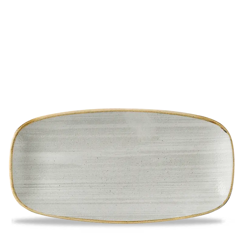 Stonecast Raw Grey Oblong Chef’S Plate – 11.75 X 6 Inches, Pack Of 12 1