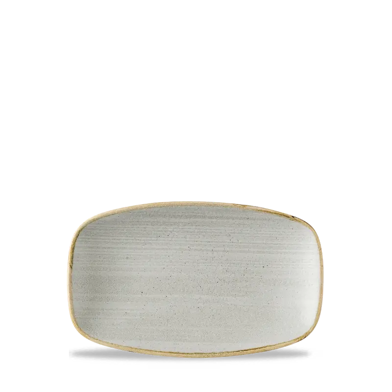 Stonecast Raw Grey Oblong Chef’S Plate – 7.8 X 4.75 Inches, Pack Of 12 1
