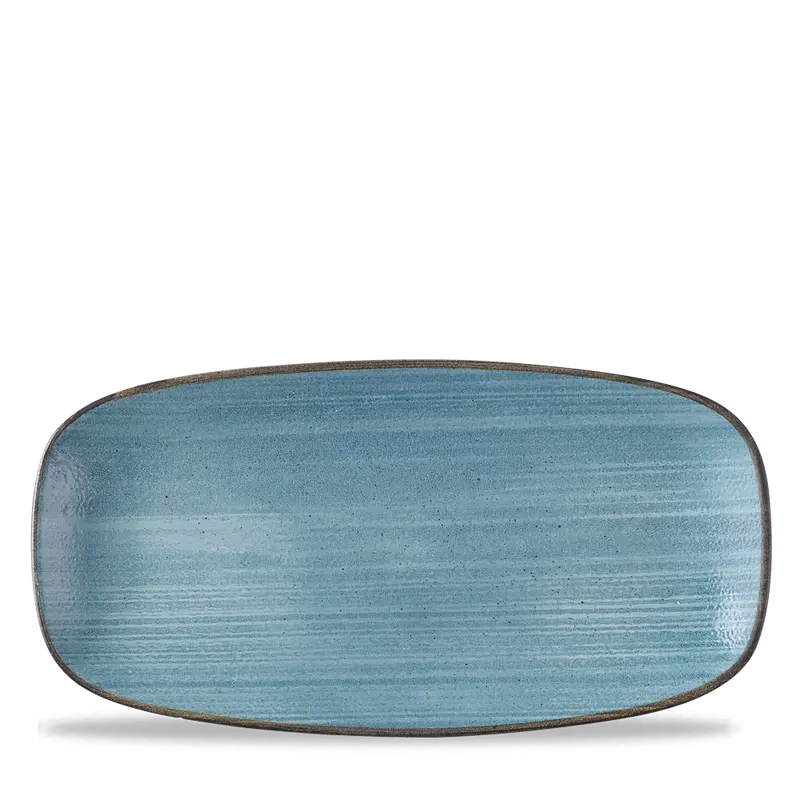 Stonecast Raw Teal Oblong Chef’S Plate – 11.75 X 6 Inches, Pack Of 12 1