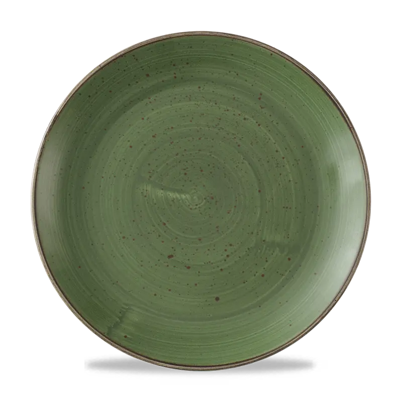 Stonecast Sorrel Green Evolve Coupe Large Platter – 11.25 Inch, Pack Of 12 1