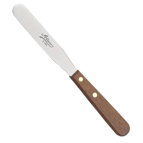 Straight Edge Spatula With Ergonomic Wooden Handle 1