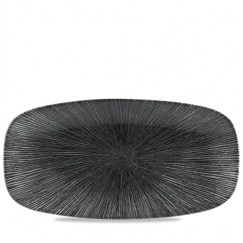 Studio Prints Agano Black Large Oblong Chef'S Plate – 13.875" × 7.375" (Pack Of 6) 1