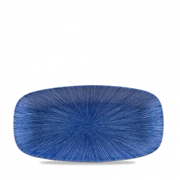 Studio Prints Agano Blue Oblong Chef'S Plate – 11.75" × 6" (Pack Of 12) 1