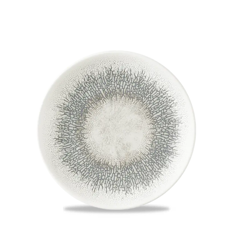 Studio Prints Fusion Grey Evolve Coupe Plate – 6.5" Diameter, Pack Of 12 1