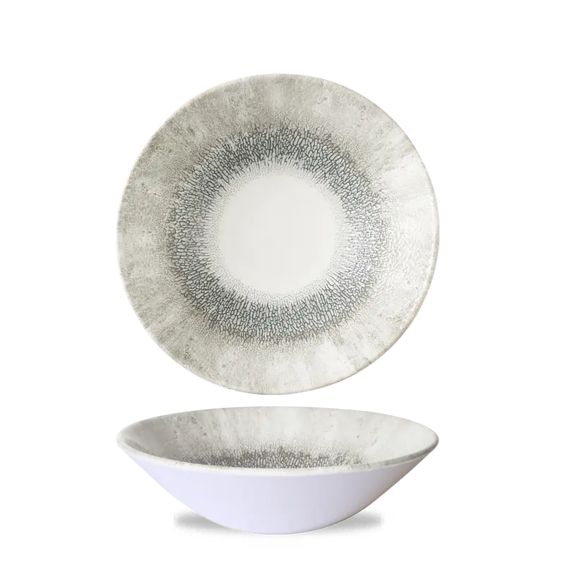 Studio Prints Fusion Grey Evolve Deep Coupe Bowl – 8.67" Diameter, Pack Of 6 1