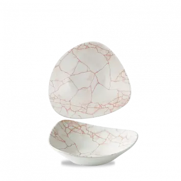 Studio Prints Kintsugi Coral Lotus-Shaped Serving Bowl – 9" (Pack Of 12) 1