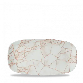 Studio Prints Kintsugi Coral Oblong Chef'S Plate – 11.75" × 6" (Pack Of 12) 1