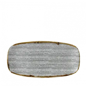 Studio Prints Stone Grey Oblong Chef'S Plate – 11.75" × 6" (Pack Of 12) 1