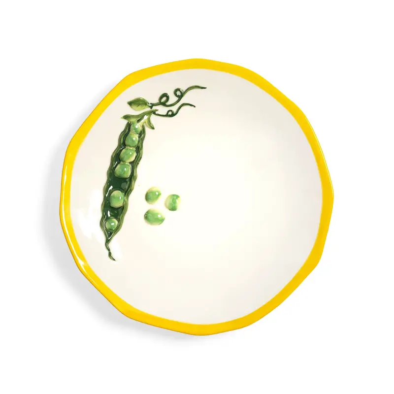 Sugarsnap Pea-Embellished Ceramic Serving Platter – 31 Cm 1