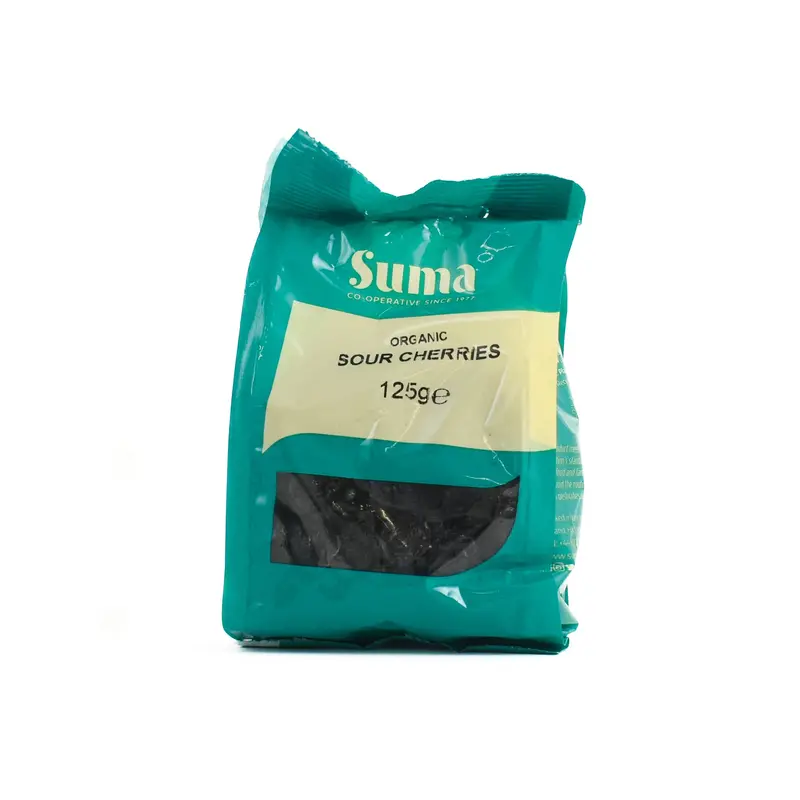 Suma Organic Dried Sour Cherries, 125G Reusable Pack 1