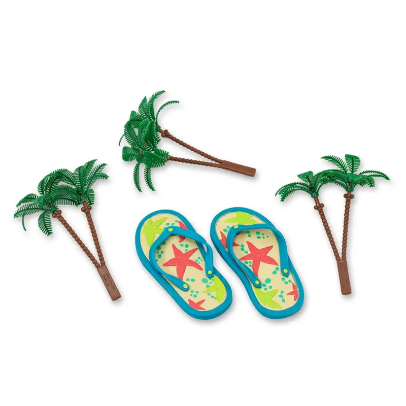 Summer Flip-Flop Cake Topper For Beach Or Vacation Cakes 1