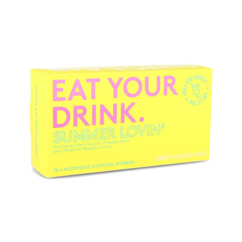 Summer Lovin’ Alcoholic Cocktail Jelly Sweets – 140G (5% Abv) Refreshing Gelatin Candies 1