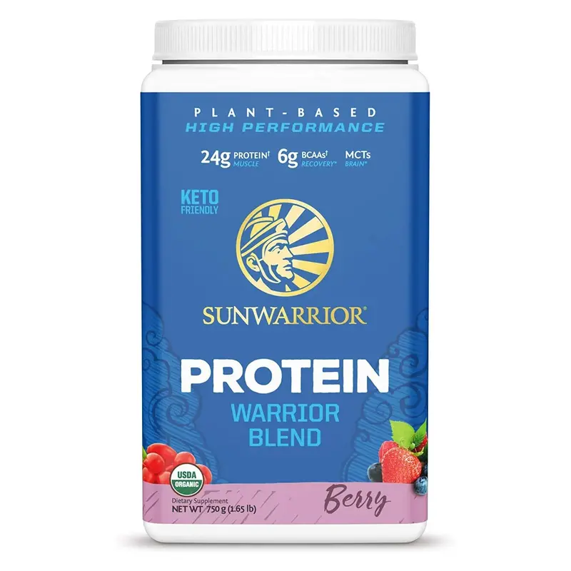 Sunwarrior Classic Protein Blend – Berry Flavour, 750G Fruity Plant-Based Powder 1