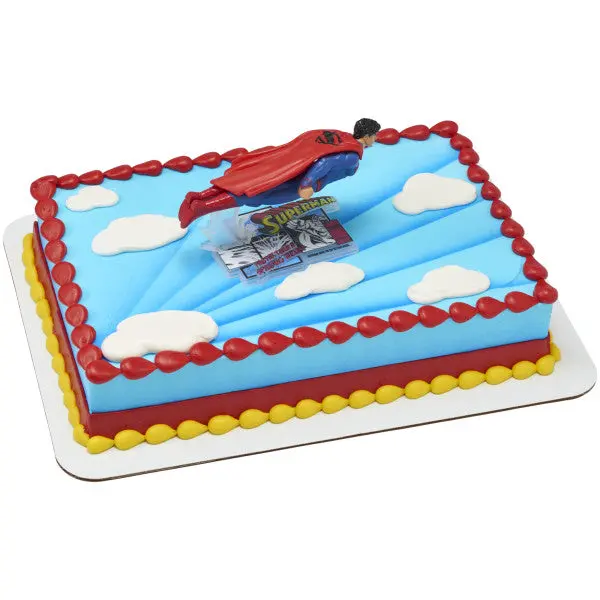 Superman™ Man Of Steel Cake Topper – Licensed Themed Dessert Decoration 1